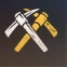 Gold Pickaxe and Silver Pickaxe